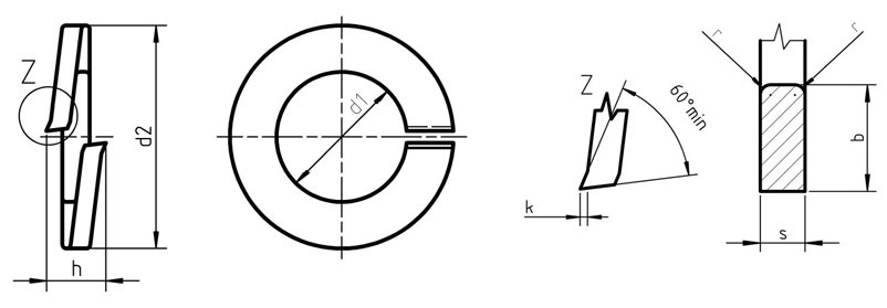 DIN 127 A Spring lock washers