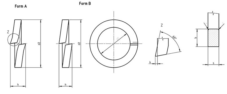 DIN 127 B Spring lock washers