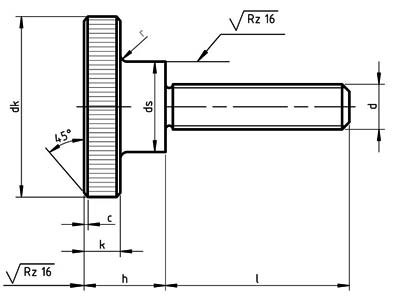 DIN 464 Knurled thumb screws