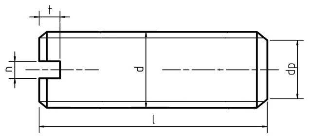 Slotted Set Screws with Flat Point