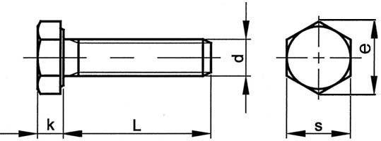 Hexagon Head Screws with Metric Fine Threads