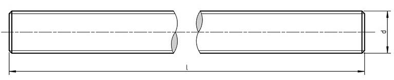 DIN 976 Metric thread stud bolts