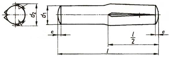 ISO 8741 Grooved Dowel Pins